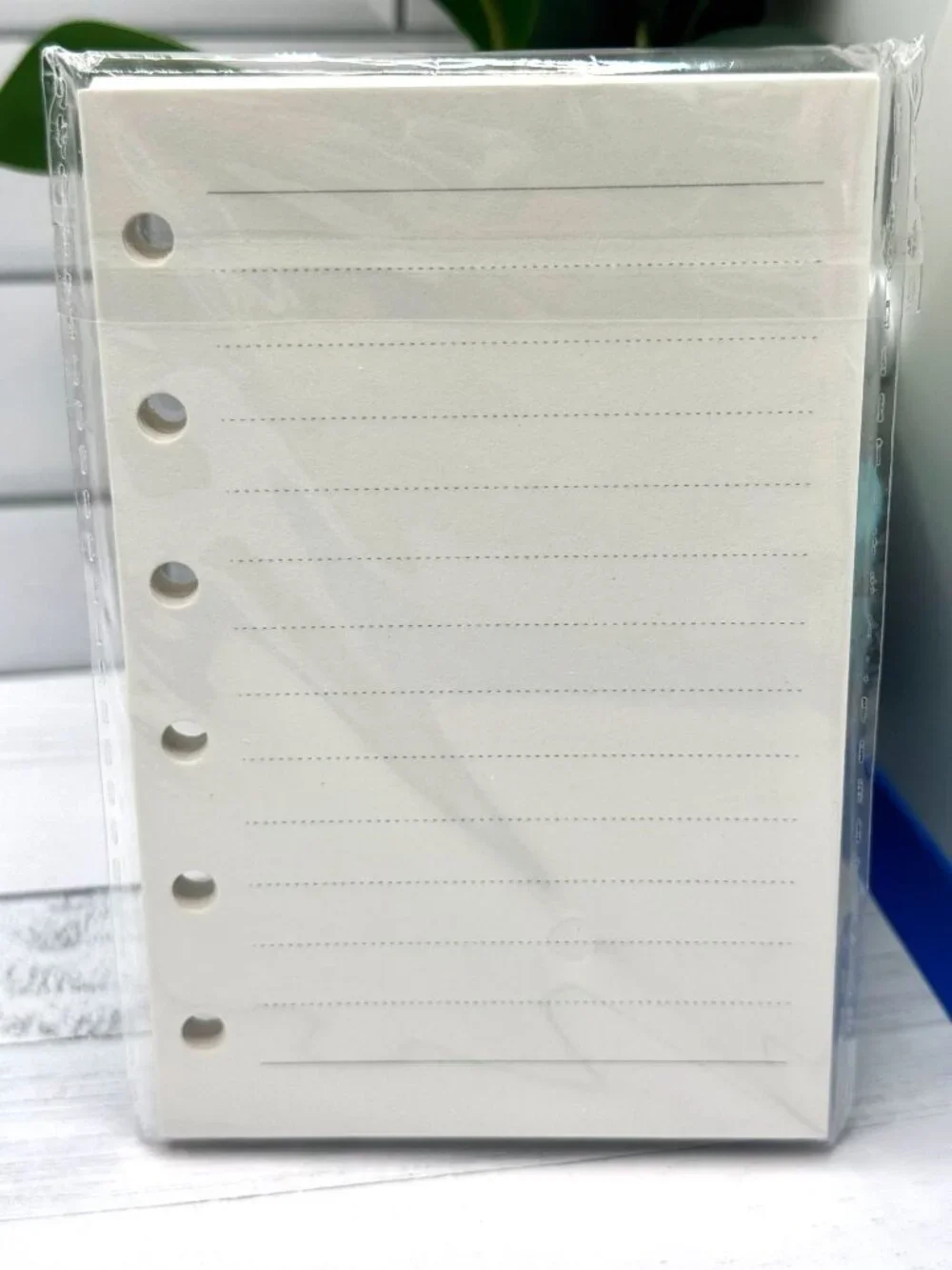 A7 Planner Refill Line Paper 6 Hole Binder Inserts 4 Pack for Planner Organizer